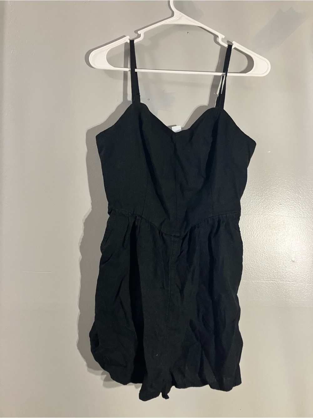 Old Navy Black Romper with Spaghetti Straps